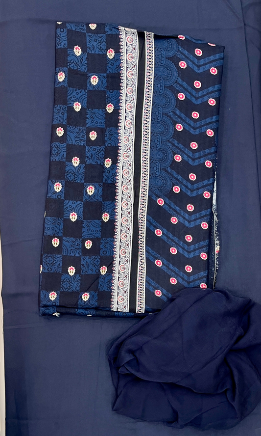 Daily Wear Rayon Unstitched Suit Set with Dupatta – Soft & Comfortable