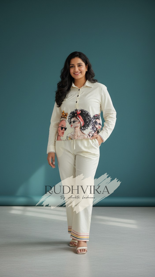 RUDHVIKA Cotton Co-ord Set
