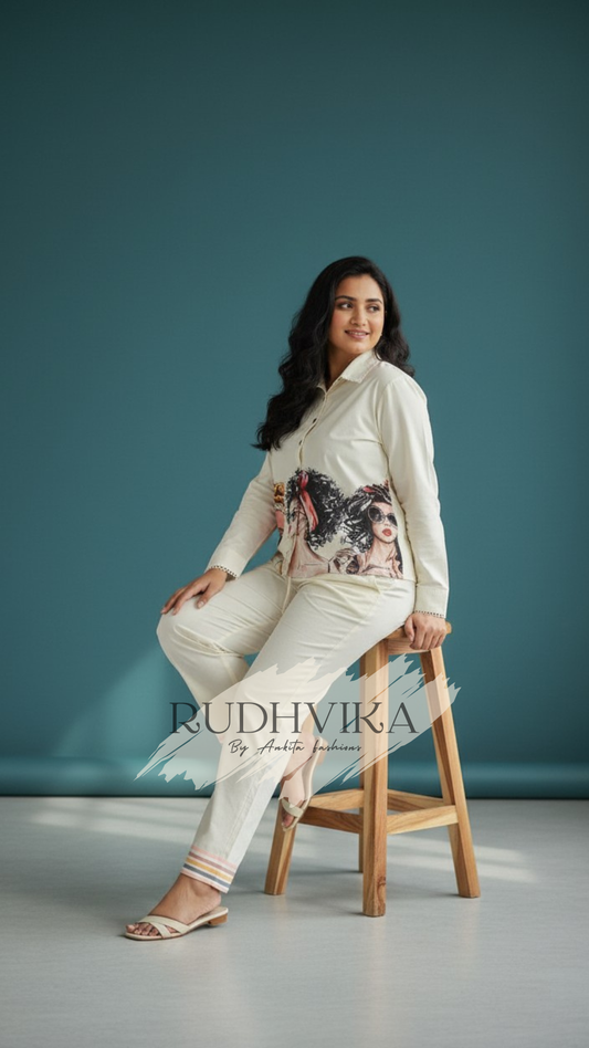 RUDHVIKA Cotton Co-ord Set