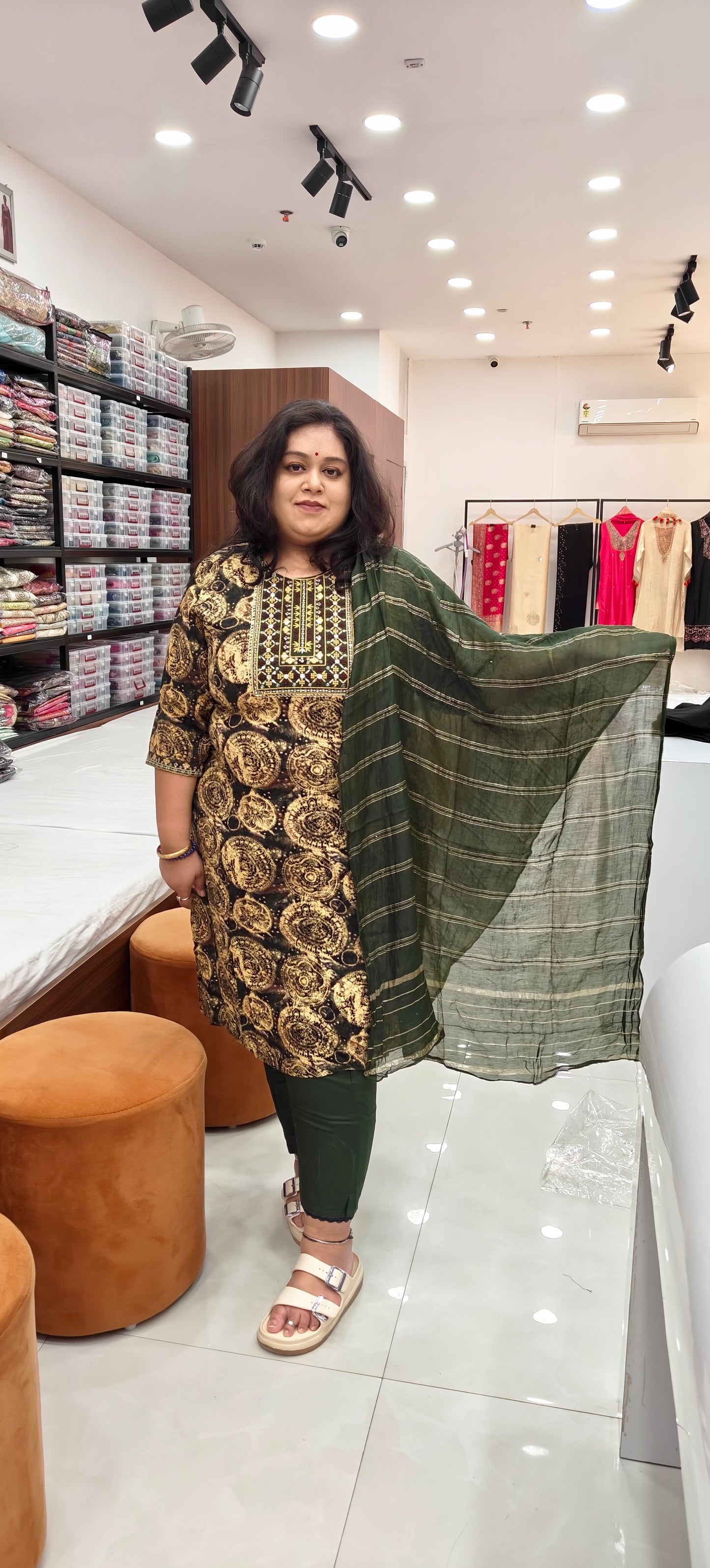 Plus Size 4XL Rayon Printed Suit Set