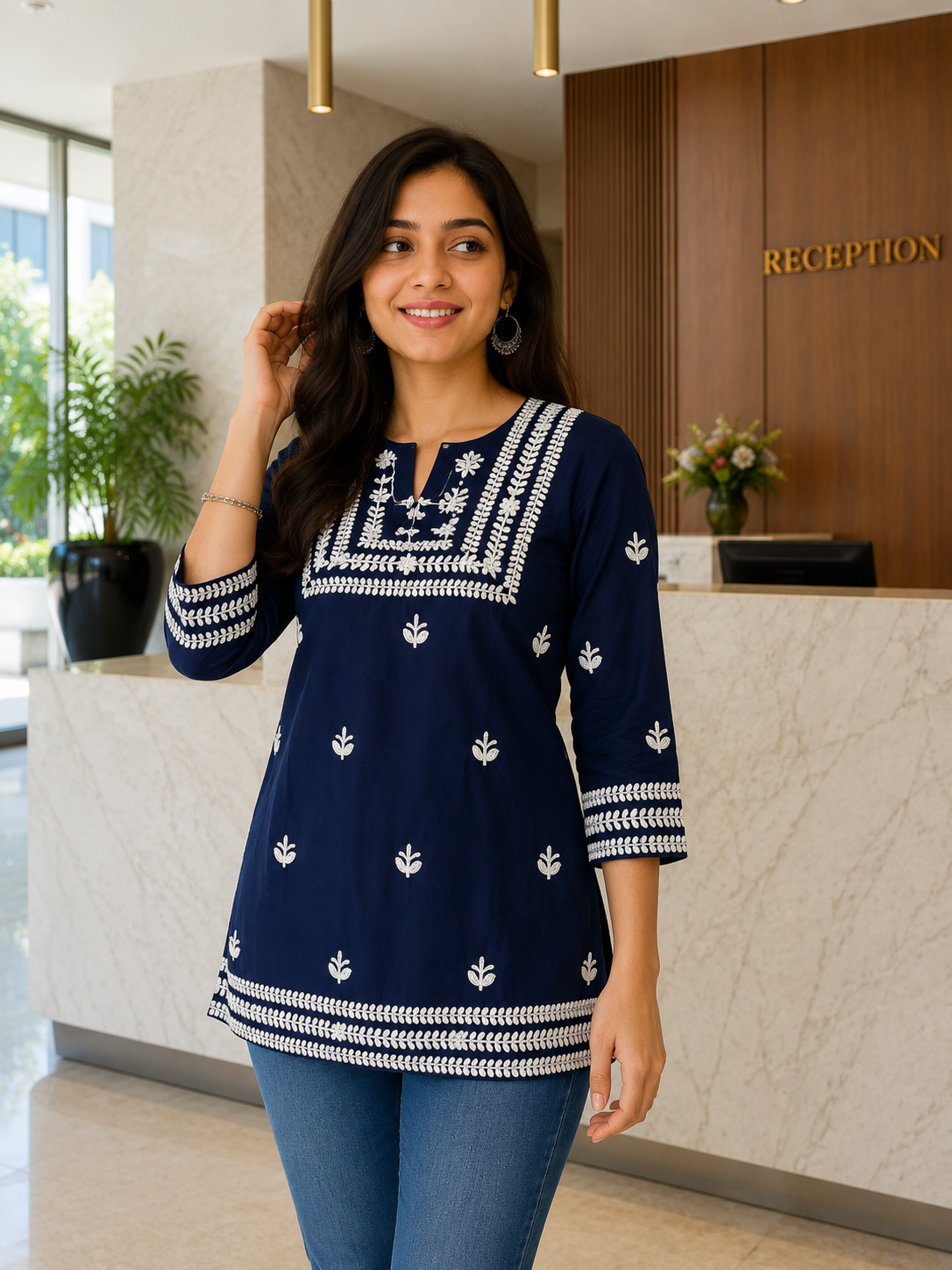 Rudhvika Premium Rayon Cotton Heavy Embroidered Kurti for Women | 3XL